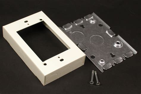 electrical raceways and boxes|shallow duplex outlet box.